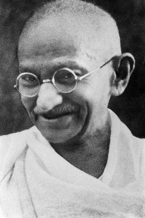 Mahatma Gandhi, leader of the Indian freedom movement (1869-1948)